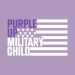 2024 Purple Up! Support Flag for Military Kids - Adult Edition