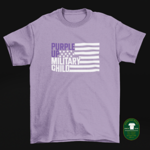 2024 Purple Up! Support Flag for Military Kids - Adult Edition