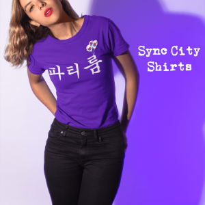 Party Room Purple Sync City Shirts 파티룸